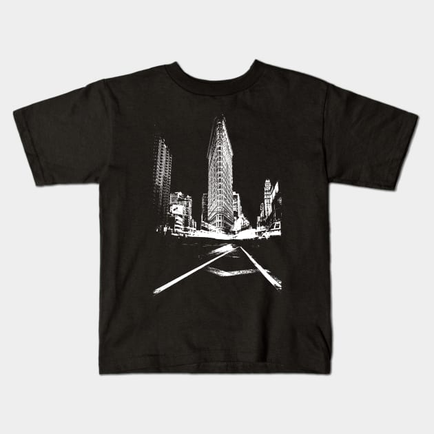 Flatiron Building NY Kids T-Shirt by NYCTshirts